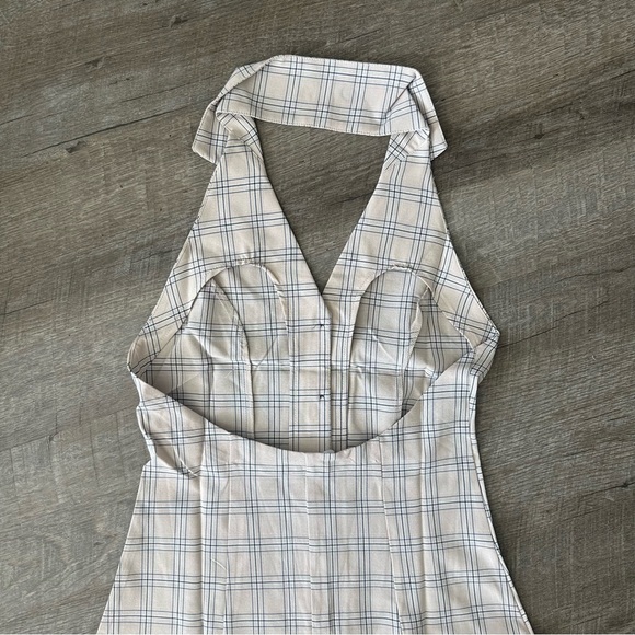 Plaid Halter Dress NWT size small - Picture 3 of 5